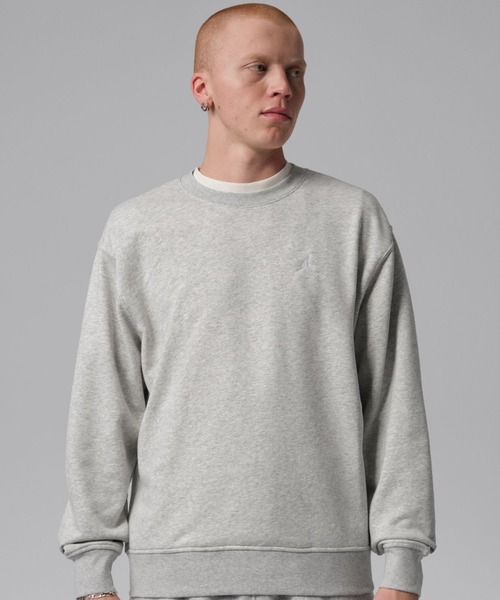 JORDAN BRAND(ジョーダンブランド)の「JORDAN BRAND M J BRK FLC CREW LB / ジョーダン ブランド ブルックリン フリース L/S クルー LB / NIKE【SP】(スウェット・メンズ・グレー/ブラック・M/S/XXL/XL/L)」の1枚目の写真