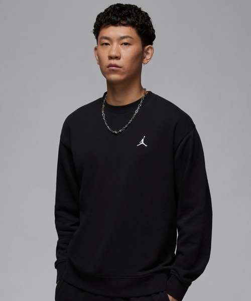 JORDAN BRAND(ジョーダンブランド)の「JORDAN BRAND M J BRK FLC CREW LB / ジョーダン ブランド ブルックリン フリース L/S クルー LB / NIKE【SP】(スウェット・メンズ・グレー/ブラック・M/S/XXL/XL/L)」の2枚目の写真