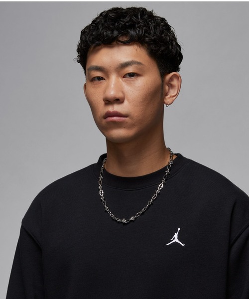 JORDAN BRAND(ジョーダンブランド)の「JORDAN BRAND M J BRK FLC CREW LB / ジョーダン ブランド ブルックリン フリース L/S クルー LB / NIKE【SP】(スウェット・メンズ・グレー/ブラック・M/S/XXL/XL/L)」の3枚目の写真