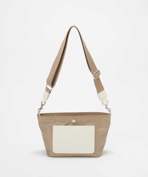 Breath TOPKAPI(ブレストプカピ)の「【Breath TOPKAPI sis】【WEB限定】ナイロン レザーポケット ミニ ショルダーバッグ 軽量 / CALM カーム(ショルダーバッグ・レディース・カーキ/ブラック/ベージュ/グレー・FREE)」の17枚目の写真