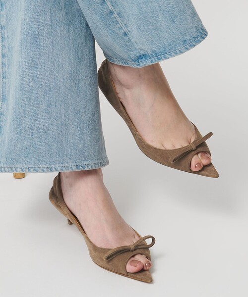 一部別注】＜PIPPICHIC＞CHRISTEL リボン パンプス（パンプス