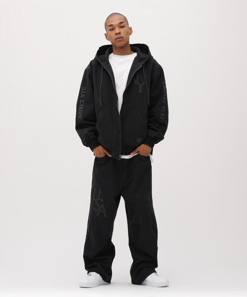 AVIREX(アヴィレックス)の「LEATHER PATCH DUCK HOOD JACKET / レザーパッチ ダック フードジャケット / AVIREX / アヴィレックス(パーカー・メンズ・ブラック/ブラウン・XL/M/L)」の8枚目の写真