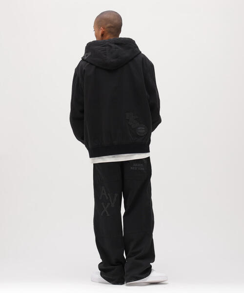 AVIREX(アヴィレックス)の「LEATHER PATCH DUCK HOOD JACKET / レザーパッチ ダック フードジャケット / AVIREX / アヴィレックス(パーカー・メンズ・ブラック/ブラウン・XL/M/L)」の10枚目の写真