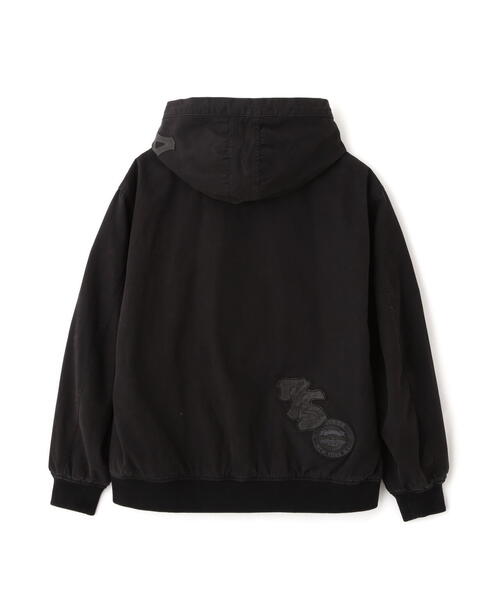 AVIREX（アヴィレックス）の「LEATHER PATCH DUCK HOOD JACKET