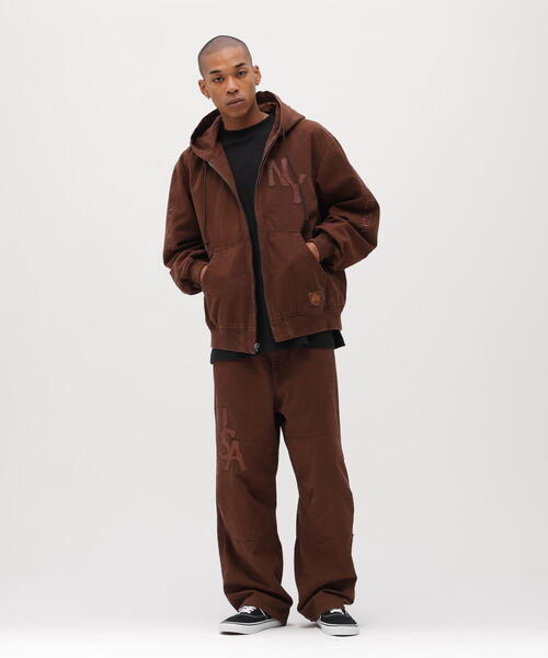 AVIREX(アヴィレックス)の「LEATHER PATCH DUCK HOOD JACKET / レザーパッチ ダック フードジャケット / AVIREX / アヴィレックス(パーカー・メンズ・ブラック/ブラウン・XL/M/L)」の19枚目の写真