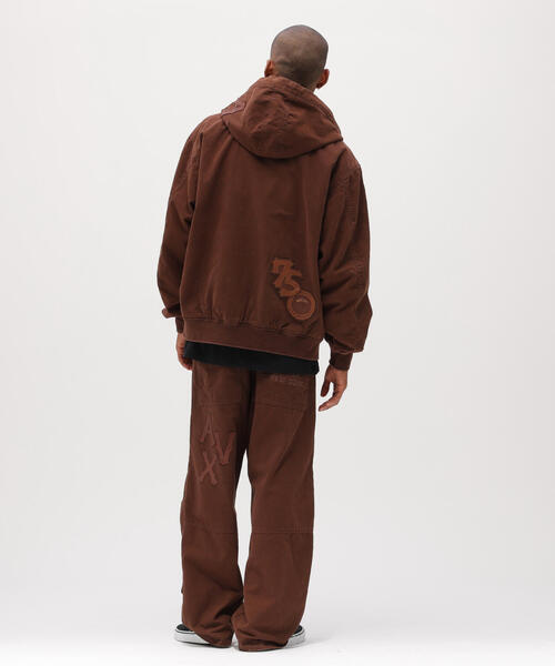 AVIREX(アヴィレックス)の「LEATHER PATCH DUCK HOOD JACKET / レザーパッチ ダック フードジャケット / AVIREX / アヴィレックス(パーカー・メンズ・ブラック/ブラウン・XL/M/L)」の20枚目の写真