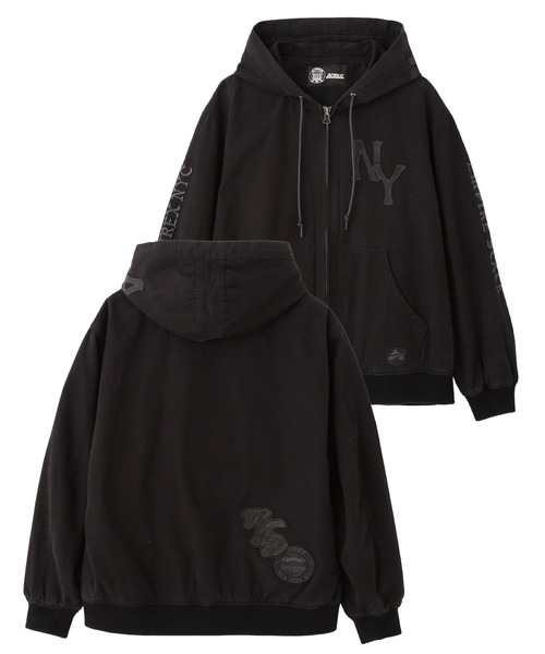 AVIREX（アヴィレックス）の「LEATHER PATCH DUCK HOOD JACKET