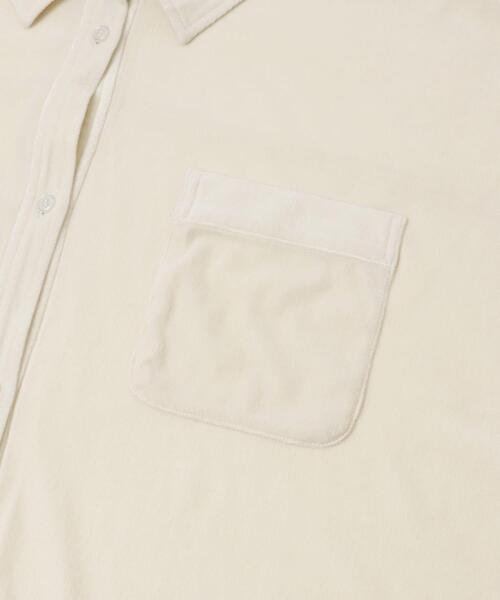 KBF（ケイビーエフ）の「シアーベロアルーズシャツ（シャツ/ブラウス・レディース・ダークブラウン/ブラック/アイボリー・ONE）」の12枚目の写真