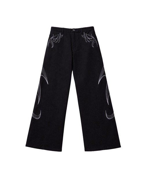 MSG(エムエスジー)の「Buyer's Select/ 刺繍カーブデニムパンツ(デニムパンツ・メンズ・ブラック/ブラック系・M/L)」の19枚目の写真