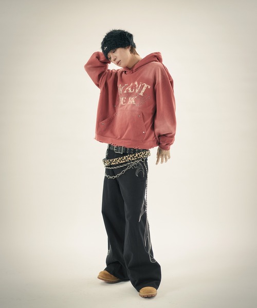 MSG(エムエスジー)の「Buyer's Select/ 刺繍カーブデニムパンツ(デニムパンツ・メンズ・ブラック/ブラック系・M/L)」の8枚目の写真