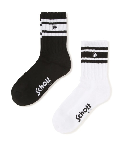 Schott(ショット)の「SCHOTT-HIGT-SOCKS(ソックス/靴下・メンズ・その他1/その他2/その他3・FREE)」の2枚目の写真