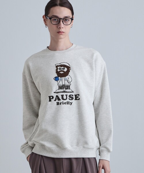 tk.TAKEO KIKUCHI（ティーケータケオキクチ）の「ヒゲサガラスウェット（スウェット・メンズ・ライトグレー/ブラック/ブルー・02/03/04）」の4枚目の写真