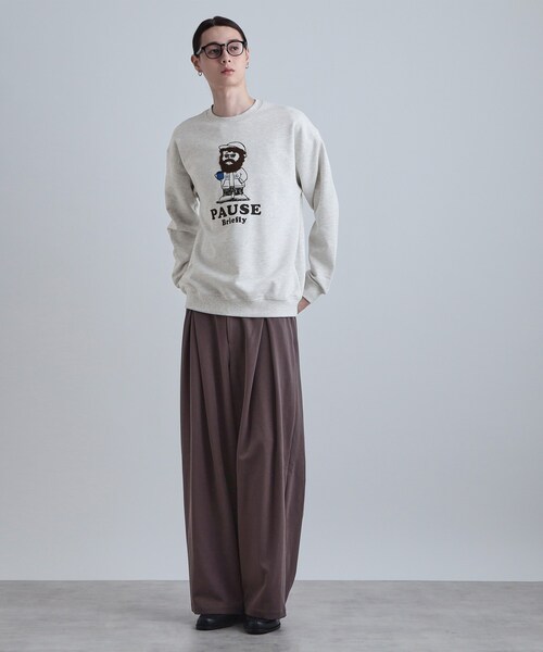 tk.TAKEO KIKUCHI（ティーケータケオキクチ）の「ヒゲサガラスウェット（スウェット・メンズ・ライトグレー/ブラック/ブルー・02/03/04）」の6枚目の写真