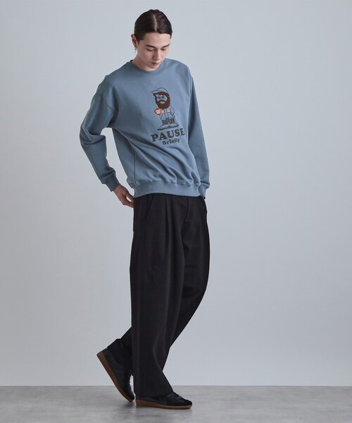 tk.TAKEO KIKUCHI（ティーケータケオキクチ）の「ヒゲサガラスウェット（スウェット・メンズ・ライトグレー/ブラック/ブルー・02/03/04）」の14枚目の写真