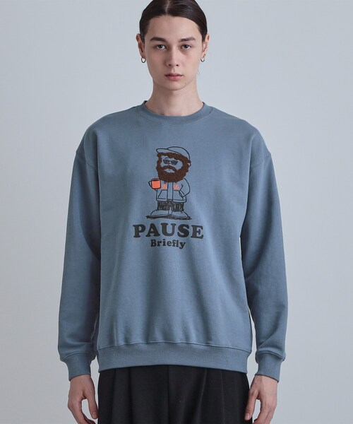 tk.TAKEO KIKUCHI（ティーケータケオキクチ）の「ヒゲサガラスウェット（スウェット・メンズ・ライトグレー/ブラック/ブルー・02/03/04）」の16枚目の写真
