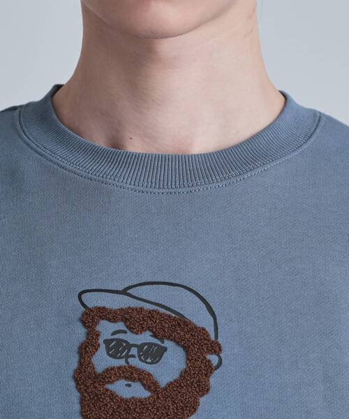 tk.TAKEO KIKUCHI（ティーケータケオキクチ）の「ヒゲサガラスウェット（スウェット・メンズ・ライトグレー/ブラック/ブルー・02/03/04）」の19枚目の写真