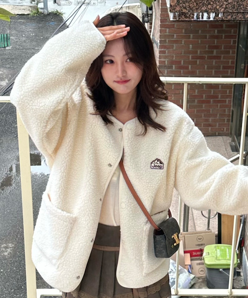 JEEP(ジープ)の「レトロマウンテンコージーフリースカーディガン (JR5TZU193IV)(その他アウター・レディース・その他・SMALL/MEDIUM/LARGE/X-LARGE/2XL)」の5枚目の写真