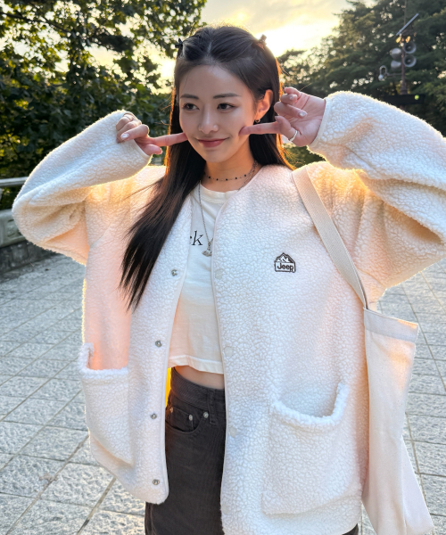 JEEP(ジープ)の「レトロマウンテンコージーフリースカーディガン (JR5TZU193IV)(その他アウター・レディース・その他・SMALL/MEDIUM/LARGE/X-LARGE/2XL)」の8枚目の写真