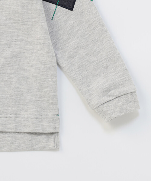 COMME CA ISM（コムサイズム）の「アーガイル長袖Tシャツ（Tシャツ/カットソー・キッズ・オートミール/ネイビー・100cm/110cm/120cm/130cm/140cm/150cm）」の10枚目の写真