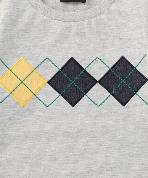 COMME CA ISM（コムサイズム）の「アーガイル長袖Tシャツ（Tシャツ/カットソー・キッズ・オートミール/ネイビー・100cm/110cm/120cm/130cm/140cm/150cm）」の11枚目の写真