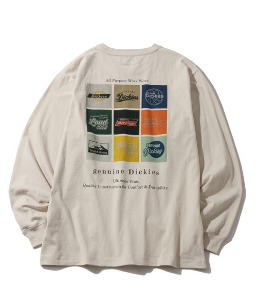 Dickies(ディッキーズ)の「【GENUINE DICKIES/ジェニュインディッキーズ】天竺 パウダーブリーチ 加工 バックプリント ロンT(Tシャツ/カットソー・メンズ・ブラック系1/ブラック系2/ホワイト系2/ホワイト系1・M/XL/L)」の6枚目の写真