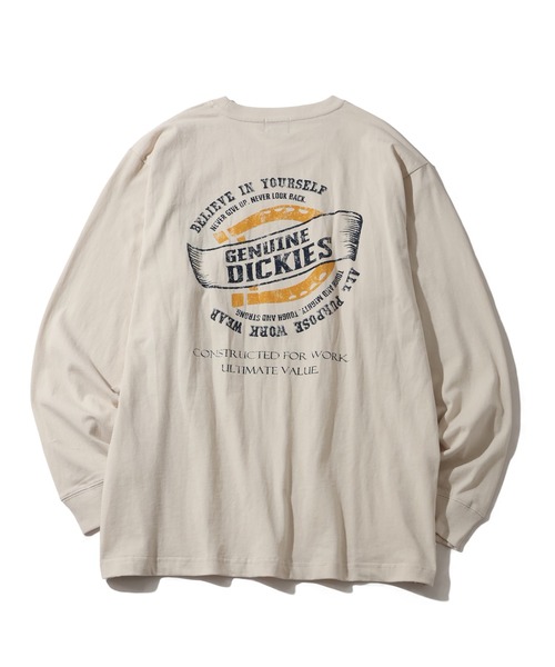 Dickies(ディッキーズ)の「【GENUINE DICKIES/ジェニュインディッキーズ】天竺 パウダーブリーチ 加工 バックプリント ロンT(Tシャツ/カットソー・メンズ・ブラック系1/ブラック系2/ホワイト系2/ホワイト系1・M/XL/L)」の8枚目の写真