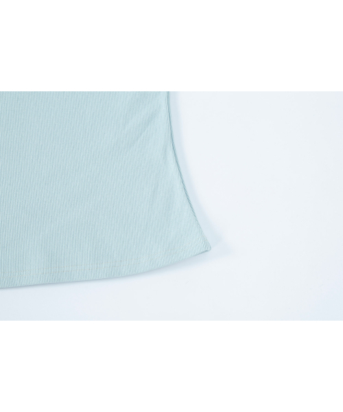 SALAD BAGUNI(サラダバグニ)の「Provocation lettering ribbed tee - blue(Tシャツ/カットソー・レディース・その他・FREE)」の5枚目の写真