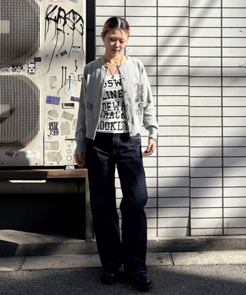 Oriens JOURNAL STANDARD（オリエンス ジャーナルスタンダード）の「ワイドベーシックデニム（デニムパンツ・レディース・ネイビー/ホワイト/ライトブルー・36/38）」の8枚目の写真