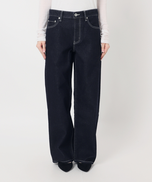 Oriens JOURNAL STANDARD（オリエンス ジャーナルスタンダード）の「ワイドベーシックデニム（デニムパンツ・レディース・ネイビー/ホワイト/ライトブルー・36/38）」の14枚目の写真