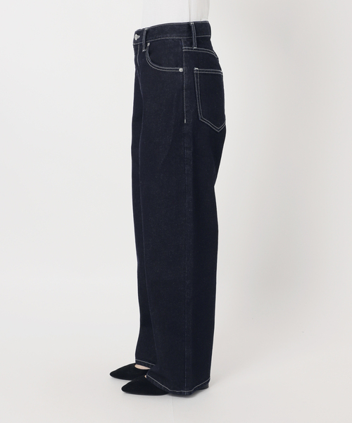 Oriens JOURNAL STANDARD（オリエンス ジャーナルスタンダード）の「ワイドベーシックデニム（デニムパンツ・レディース・ネイビー/ホワイト/ライトブルー・36/38）」の15枚目の写真