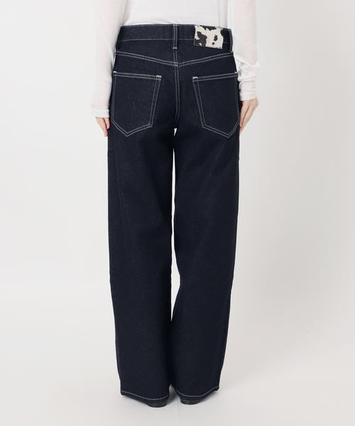 Oriens JOURNAL STANDARD（オリエンス ジャーナルスタンダード）の「ワイドベーシックデニム（デニムパンツ・レディース・ネイビー/ホワイト/ライトブルー・36/38）」の16枚目の写真