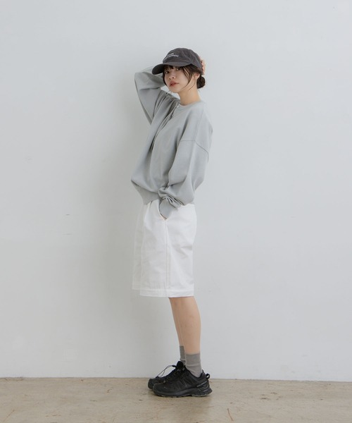 flaner（フラネ）の「Loose henry neck knit / ルーズヘンリーネックニット（ニット/セーター・レディース・グレー/ネイビー・LARGE/MEDIUM）」の17枚目の写真