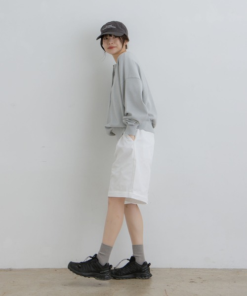 flaner（フラネ）の「Loose henry neck knit / ルーズヘンリーネックニット（ニット/セーター・レディース・グレー/ネイビー・LARGE/MEDIUM）」の20枚目の写真