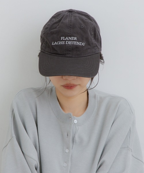 flaner（フラネ）の「Loose henry neck knit / ルーズヘンリーネックニット（ニット/セーター・レディース・グレー/ネイビー・LARGE/MEDIUM）」の6枚目の写真