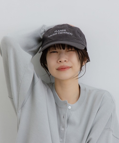 flaner（フラネ）の「Loose henry neck knit / ルーズヘンリーネックニット（ニット/セーター・レディース・グレー/ネイビー・LARGE/MEDIUM）」の7枚目の写真