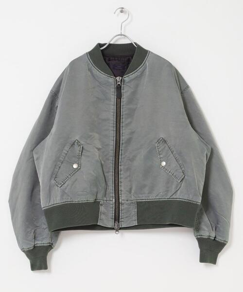ITEMS URBANRESEARCH(アイテムズ アーバンリサーチ)の「ピグメントダイ オーバーサイズMA-1(MA-1・メンズ・カーキ/ベージュ系その他/グレー・MEDIUM/LARGE)」の16枚目の写真