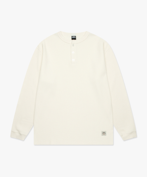 LMCの「HENLEY NECK WAFFLE LONG SLV TEE ivory(Tシャツ/カットソー・レディース・その他・S/M/L/XL)」の3枚目の写真