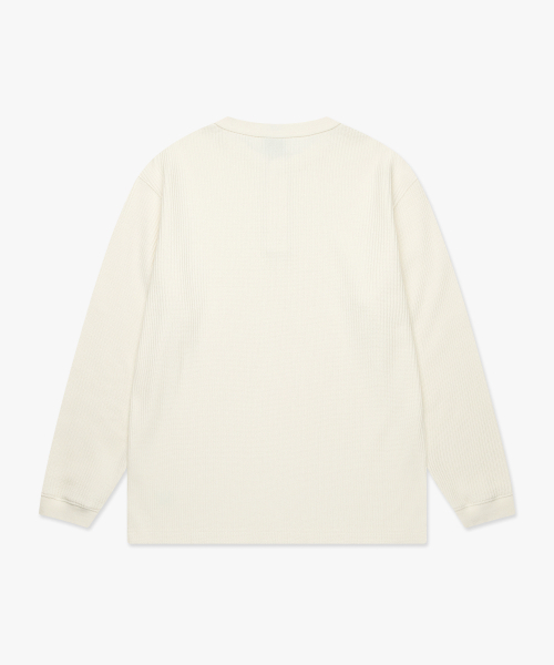 LMCの「HENLEY NECK WAFFLE LONG SLV TEE ivory(Tシャツ/カットソー・レディース・その他・S/M/L/XL)」の4枚目の写真