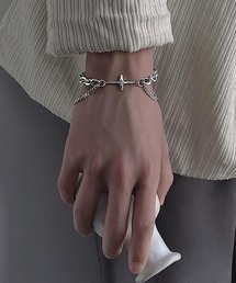 WESTBOY（ウエストボーイ）の「シルバー クロスモチーフ チェーンブレスレット WO25W16AC05（ブレスレット）」