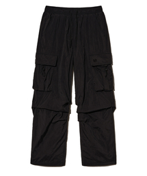 W TAG CARGO PANTS - BLACK