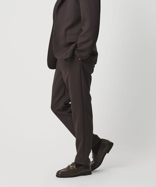 BEAUTY&YOUTH UNITED ARROWS(ビューティーアンドユースユナイテッドアローズ)の「東レ/TORAY ワルツ 1プリーツ テーパード パンツ NO.5 セットアップ対応 ヨコストレッチ ウォッシャブル(スラックス・メンズ・ブラック/ダークグレー/ダークブラウン・S/XL/M/L)」の12枚目の写真