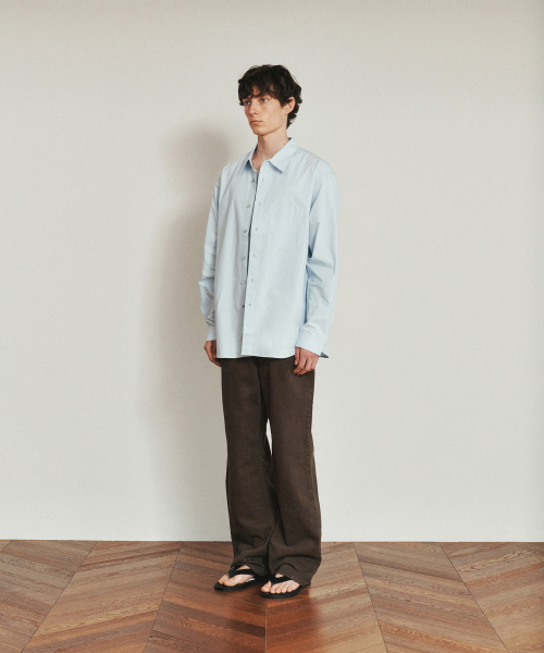 HEUTE(ホイテ)の「REGULAR COLLAR COTTON SHIRT (BLUE)(シャツ/ブラウス・メンズ・その他・M/L)」の3枚目の写真