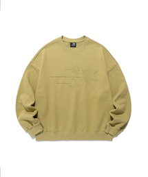 3STAR LOGO SWEATSHIRTS_GREEN(NG2FSUM442A)