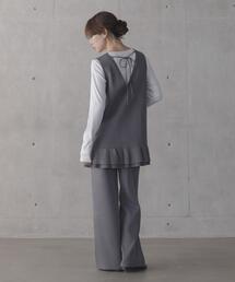 URBAN RESEARCH Sonny Label | フリルチュニックベスト パンツSET(セットアップ)