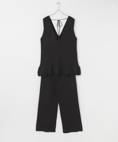 URBAN RESEARCH Sonny Label（アーバンリサーチサニーレーベル）の「フリルチュニックベスト パンツSET（ニット/セーター・レディース・ブラック/グレー・FREE）」の10枚目の写真