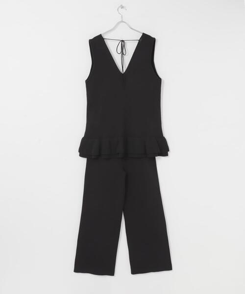 URBAN RESEARCH Sonny Label（アーバンリサーチサニーレーベル）の「フリルチュニックベスト パンツSET（ニット/セーター・レディース・ブラック/グレー・FREE）」の14枚目の写真
