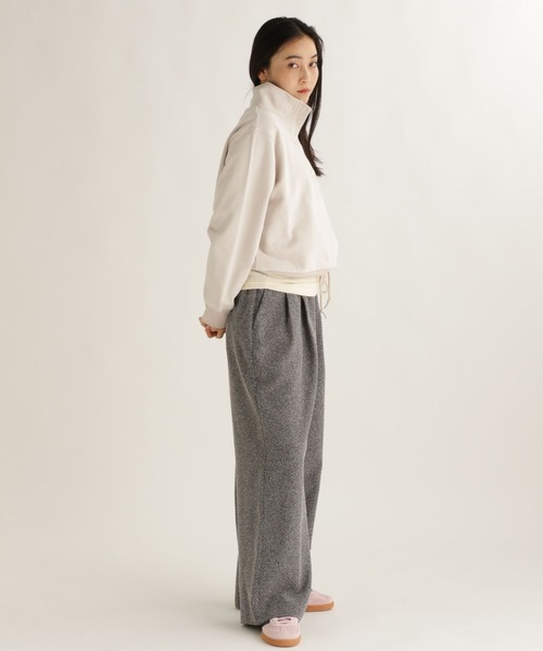 studio CLIP（スタディオクリップ）の「【daily CLIP】スタンドドロストスウェット（スウェット・レディース・ライトグレー/ブルー/チャコール・FREE）」の7枚目の写真