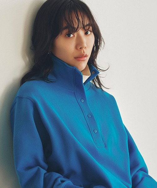 studio CLIP（スタディオクリップ）の「【daily CLIP】スタンドドロストスウェット（スウェット・レディース・ライトグレー/ブルー/チャコール・FREE）」の16枚目の写真