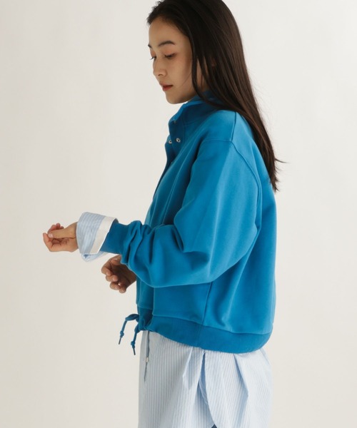 studio CLIP（スタディオクリップ）の「【daily CLIP】スタンドドロストスウェット（スウェット・レディース・ライトグレー/ブルー/チャコール・FREE）」の19枚目の写真