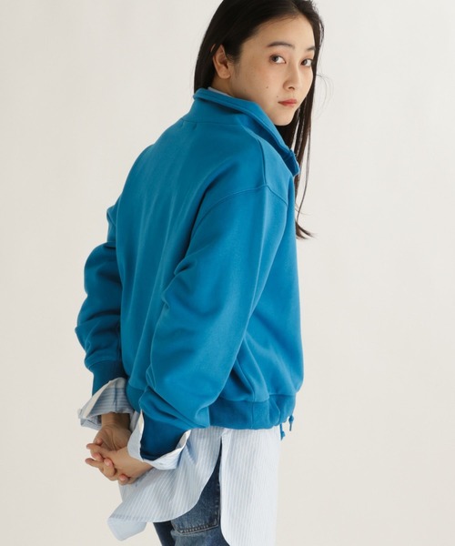 studio CLIP（スタディオクリップ）の「【daily CLIP】スタンドドロストスウェット（スウェット・レディース・ライトグレー/ブルー/チャコール・FREE）」の21枚目の写真